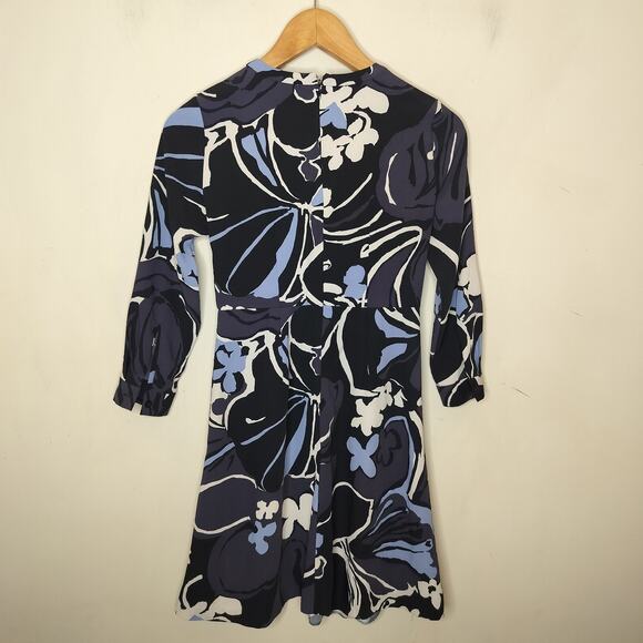 LOFT Long Sleeve Floral Dress w Pockets - Picture 8 of 10